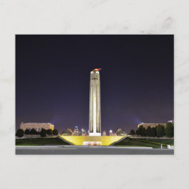 Freiheitsdenkmal an der Nacht, Kansas City, Missou Postkarte