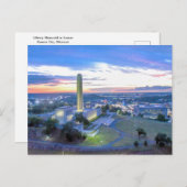 Freiheitsdenkmal bei Sunset, Kansas City, Missouri Postkarte (Vorne/Hinten)