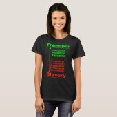 Freiheitsdiagramm (dunkel) T-Shirt (Vorne ganz)