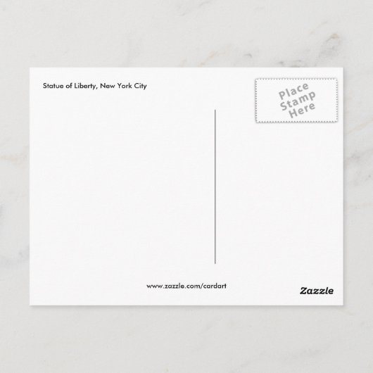 Freiheitsentzug Postkarte (Rückseite)