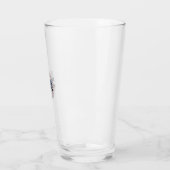 Freiheitsfeier 4. Juli Patrioten-Shirt-Design Glas (Links)