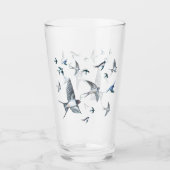 Freiheitsflieger-Illustration Glas (Vorderseite)