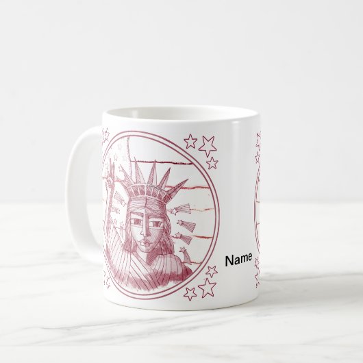 Freiheitsfrieden Kaffeetasse (Vorderseite Links)