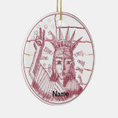 Freiheitsfrieden Keramik Ornament (Rechts)