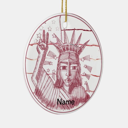 Freiheitsfrieden Keramik Ornament (Rechts)