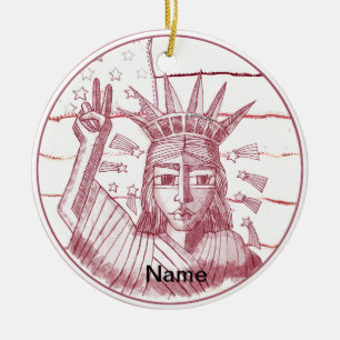 Freiheitsfrieden Keramik Ornament