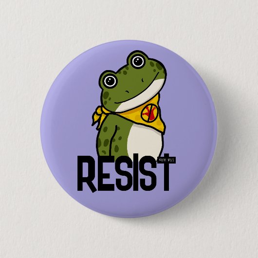 Freiheitsfroschknopf Button (Vorderseite)