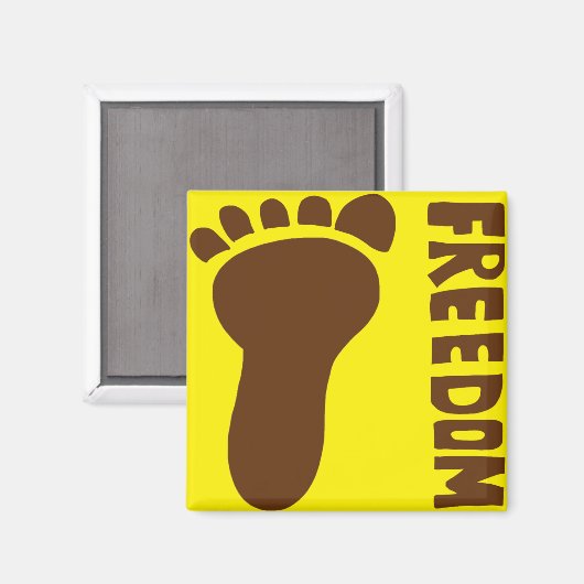 Freiheitsfuß Magnet (Vorderseite/Rückseite)