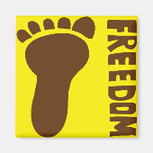 Freiheitsfuß Magnet (Vorne)