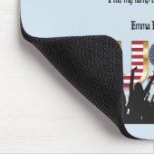 Freiheitsgedicht, eine Nation von Einwanderern Mousepad (Ecke)