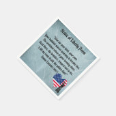 Freiheitsgedicht Serviette (Ecke)