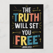 Freiheitsgefühl: Die Wahrheit Set dir frei Postkarte (Vorderseite)