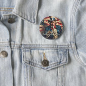 Freiheitsgeist in Rot, Weiß und Blau Button (Beispiel)