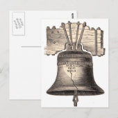 Freiheitsglocke Postkarte (Vorne/Hinten)