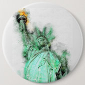Freiheitsgrabstatue Nah-up Portrait Button (Vorderseite)