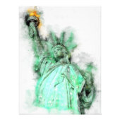 Freiheitsgrabstatue Nah-up Portrait Fotodruck (Vorne)