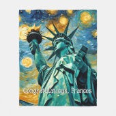 Freiheitsimpressionismus Fleecedecke (Vorderseite)