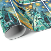 Freiheitsimpressionismus Geschenkpapier (Rolleneckpunkt)