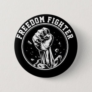 Freiheitskämpferfaust-Logoprodukte Button