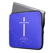 Freiheitskreuz Laptopschutzhülle (Vorderseite Links)