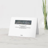 Freiheitslauf - Galloping to Freedom Grußkarte Karte (Rückseite)