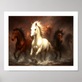 Freiheitslauf - Majestic Horses Galloping Poster (Vorne)