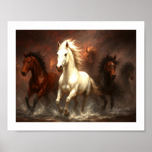 Freiheitslauf - Majestic Horses Galloping Poster (Vorne)