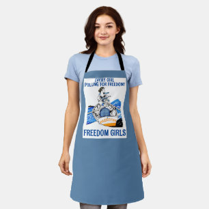 FREIHEITSMÄDCHEN! (blau) Schürze
