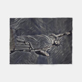 Freiheitsmalerei Fleecedecke (Vorderseite (Horizontal))