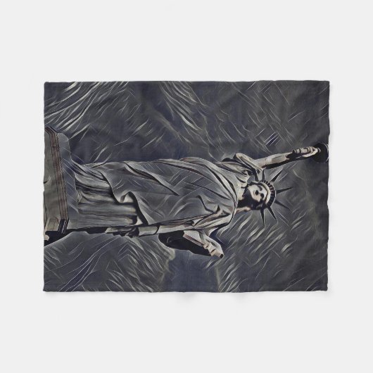 Freiheitsmalerei Fleecedecke (Vorderseite (Horizontal))