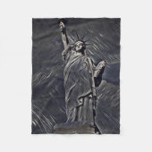 Freiheitsmalerei Fleecedecke (Vorderseite)