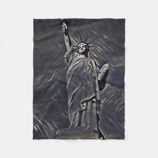 Freiheitsmalerei Fleecedecke (Vorderseite)
