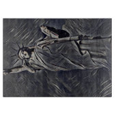 Freiheitsmalerei Schneidebrett (Vorderseite)