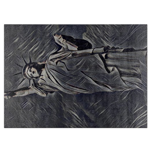 Freiheitsmalerei Schneidebrett (Vorderseite)