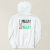 Freiheitspalestine Hooded Hoodie (Design Rückseite)