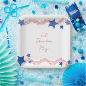 Freiheitsring am 4. Juli lass Party Pappteller (Party)