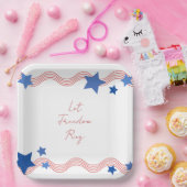 Freiheitsring am 4. Juli lass Party Pappteller (Party)