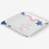 Freiheitsring am 4. Juli lass Party Pappteller (Gewinkelt)