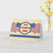 Freiheitsring gelassen karte (Gelbe Blume)