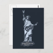 Freiheitsring gelassen postkarte (Vorne/Hinten)