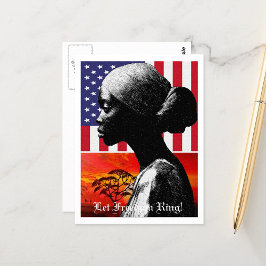 Freiheitsring gelassen postkarte