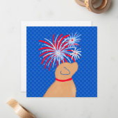 Freiheitsring Gelbe Hunde-Mitteilungskarten gelass Mitteilungskarte (Vorderseite/Rückseite Beispiel)