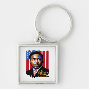 Freiheitsring, MLK-Zitat, Schwarze Geschichte gela Schlüsselanhänger
