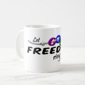 Freiheitsring-Tasse Kaffeetasse (Vorderseite Links)