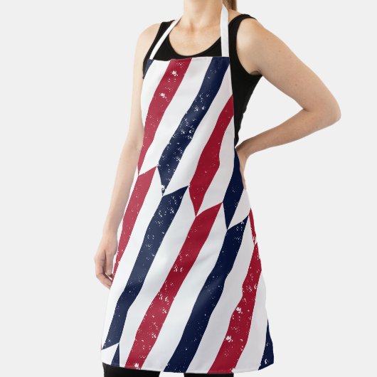 Freiheitsschritte - Patriotische Stripe-Schürze Schürze (InSitu)