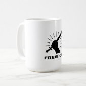 Freiheitsschwert-Grafik Kaffeetasse (Vorderseite Links)