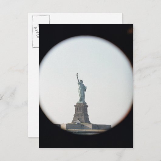 Freiheitsstatue, 1886 postkarte (Vorne/Hinten)