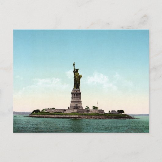 Freiheitsstatue 1905 Vintag New York Postkarte (Vorderseite)