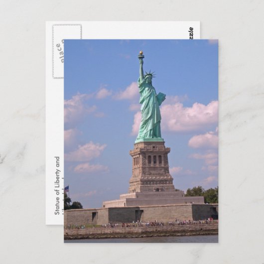Freiheitsstatue 2005 postkarte (Vorne/Hinten)