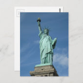 Freiheitsstatue 3 postkarte (Vorne/Hinten)